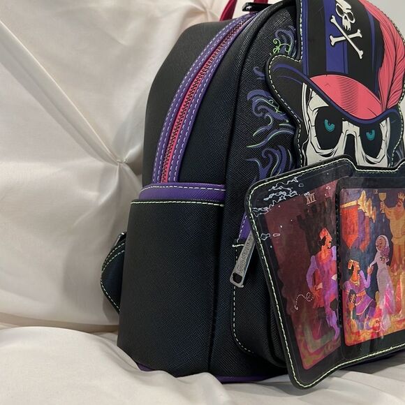 Loungefly Princess & The Frog Dr Facilier Glow Lenticular Mini Backpack & Wallet - Picture 7 of 17
